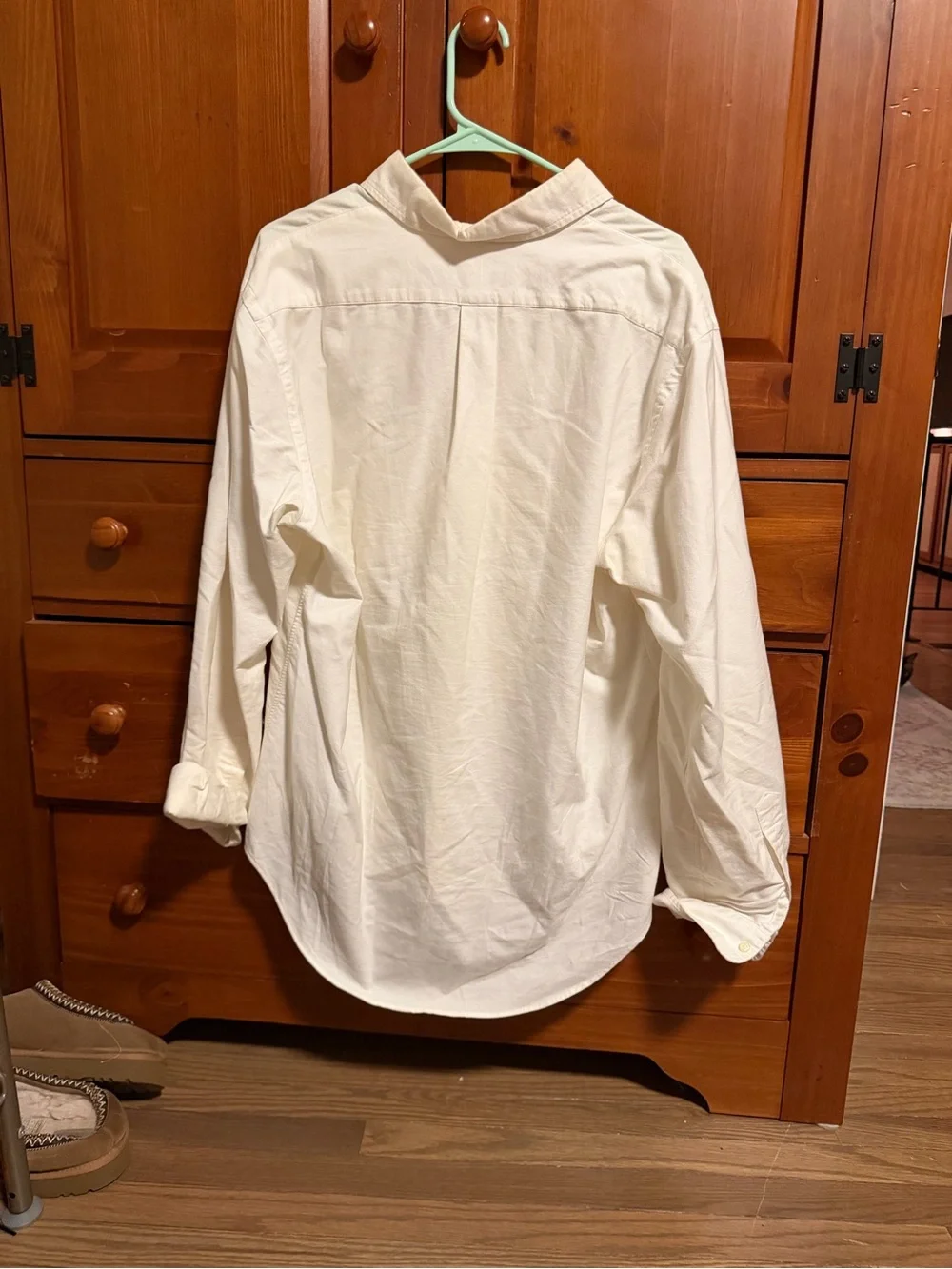 Ralph Lauren Polo White Cotton Classic Button Down Shirt